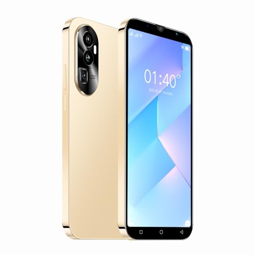 QrZrQ Rino10 Smartphone a buon mercato, 5.0 pollici, Dual SIM, Quad Core 1GB + 16GB, Android 9.0, Doppia Fotocamera, GPS/WiFi/Bluetooth 3G Telefono Cellulare (Rino10-Golden)