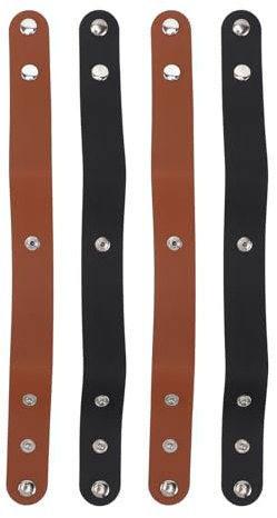 Tbest 4 Stücke Leder Peitsche Holster Schwarz Farbe Handgemachte Peitschen Halter Für Reiten Peitschen Kulturen Reitsport Täglichen Bedarfs