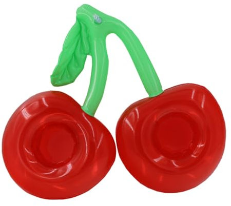 Abaodam 2stücke Aufblasbare Getränkehalter Kirsche Form Schwimmender Becherhalter Aus Langlebigem PVC rutschfest Und Stabil Für Poolparty Outdoor Getränkehalter Für Schwimmbad Und Wasserak