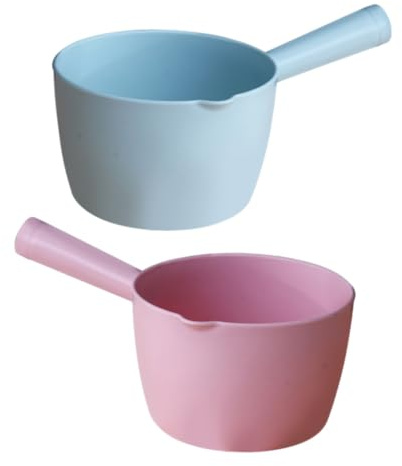 Cabilock Mestolo per Acqua da Cucina 2 Pezzi in Pp Leggero Impugnatura Ergonomica per Lavaggio Frutta e Uso Domestico Versatile e Pratico