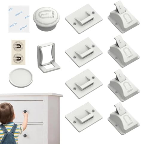 Magnetschlösser für Schränke,Magnet-Schrankschlösser - Kindersicherungen,Babysichere Schubladenschlösser, Sicherheitsschrankschloss, kindersichere Schranktürschlösser für Kinder
