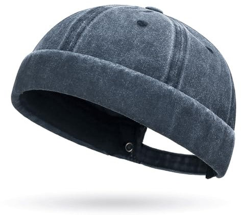YKDLLF Cotton Docker Cap Seemannsmütze Hafenmütze Sommer Docker Cap Quick Drying Cap Ohne Schirm Schnelltrocknend Seemannsmütze Fisherman Beanie