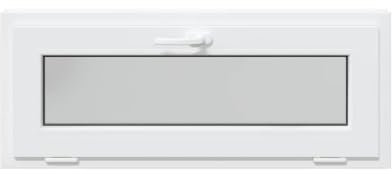 vidaXL Finestra Seminterrato RISOR 100x40 cm Tilt 3 Vetri Bianco, Finestra di Uscita, Finestra della tramoggia, Finestra nel seminterrato