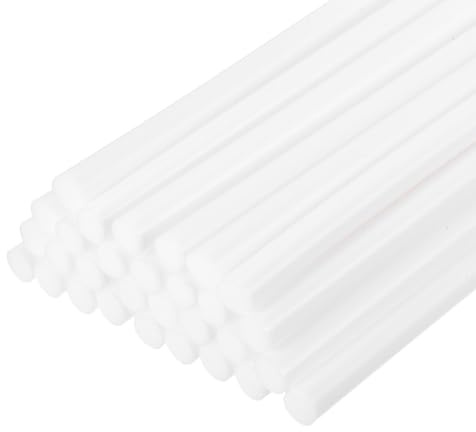 QUARKZMAN 30 styck varma klämmor 7mm x 200mm Mini varma klämmor varmlimpistol varmlim Limpinnar varmklämmor för Reparera Konst Dekorera Hantverk Vit