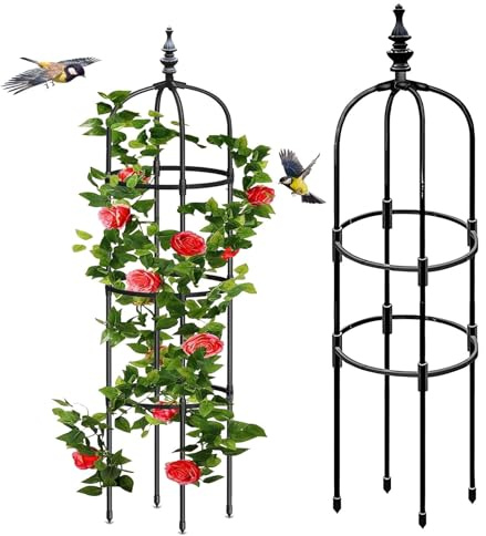 Set 2 Enrejado Plantas Trepadoras, Enrejado Jardin Exterior, Tutores para Plantas, Palos para Tomateras, Palos para Tomateras en Huerto, Celosia Extensible(Black,28 * 180cm/11*70.8)