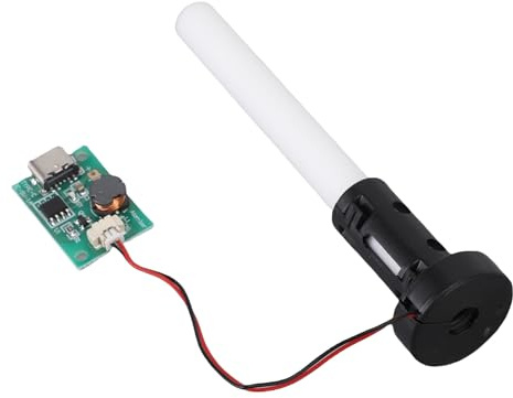 Acouto Modulo di Atomizzatore Umidificatore, Fogger Umidificatore a Singolo Ugello, Materiale ABS, Connessione di Tipo C, per Applicazioni Industriali e Veicoli Atomizzazione Ultrasonica USB Mista