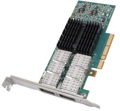 Plyisty 40-GB-PCIe-Netzwerkkarte, Dual-Port-QSFP-PCI-Express-3.0-X8-Ethernet-Adapter, für Glasfaser