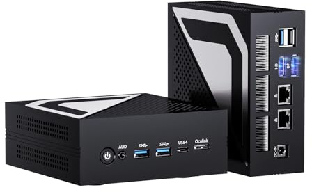 Mini PC Kinupute AMD Ryzen AI 9 HX 370(12 Cœurs|80 Tops|Radeon 890M), Win-11 Pro, 32G DDR5, SSD PCIE4.0 2T, Mini-Ordinateur de Bureau Gaming, Double LAN 2,5G, Oculink/USB 4.0/Triple Affichage 8K/WiFi7
