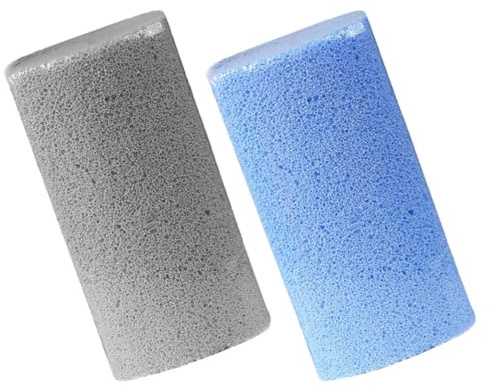 OATIPHO Piedra Pómez y Cuidado de Tejido Resistente para Pies 2 Piezas de Vidrio Espumoso Diseño Ergonómico para Eliminar Callos y Reparar Talones, Adecuado para Exfoliación