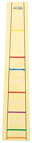 Cello Griffbrett Aufkleber,Cello Sticker,Cello Finge Guide,Cello-Finger-er,Violoell-Finger-Etikett,Praktisch,Hinten,Griffbrett,Aufkleber,Fingerposition,Für änger Des Cello-ings (4/4)