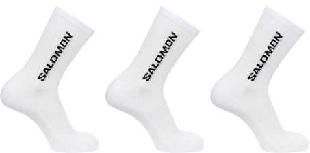 SALOMON Everyday Crew Pack 3 Calcetines, Mezcla algodón, puño Seguro, Soporte Arco elástico para pies sensibles