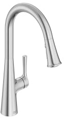 American Standard 7441300.075 Southport Pull-Down Kitchen Faucet with Sprayer, 1.8 GPM, Kitchen Faucets with Pull Down Sprayer, Stainless Steel