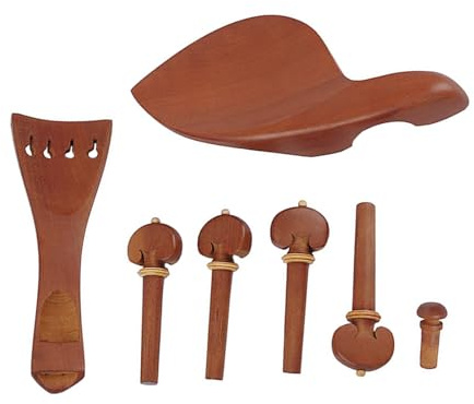 Saitenhalter und Heringe aus Holz, für Violine, Saitenhalter und Heringe, 7 Stück, für Violine, einfache Handhabung