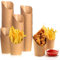 PIQIUQIU 50 vasos de papel de estraza para aperitivos (350 ml) – para gofres de burbujas, patatas fritas, palomitas de maíz, helados, brochetas de frutas, bolsas de patatas fritas, bolsas de