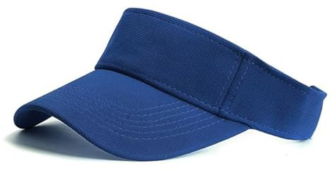Barn visir mössa UV-skydd skärmmössa för 4–10 år flickor pojkar SPF 50 + sommarhatt golf tennis keps sport mössa löpning strand visir mössa andas och svettabsorberande solhatt sommarhatt, blå, one