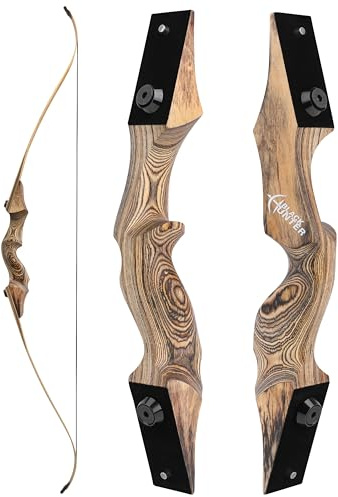 FQH 60'' Archery Recurve Bow Set 20-60 lbs Takedown American Hunting bow for Adult Beginners and Hunters Outdoor Hunting Target Archery Shooting Training