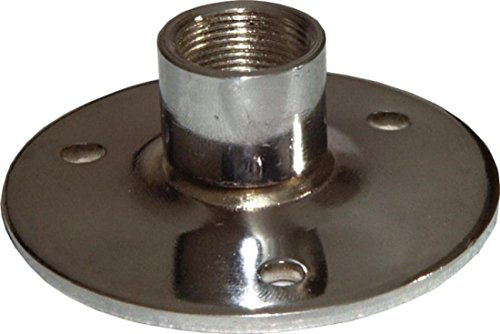 Microphone Gooseneck Base, 60mm Dia, Chrome