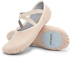Capezio womens Leather Juliet Ballet Dance Shoe, Light Pink, 9.5 US