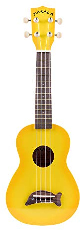 Makala 133453 Yellow Burst Dolphin Soprano Ukulele Outfit
