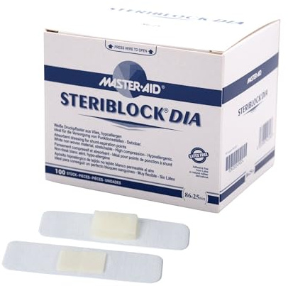 Steriblock Dia Kompressionspflaster weiß, 100 St
