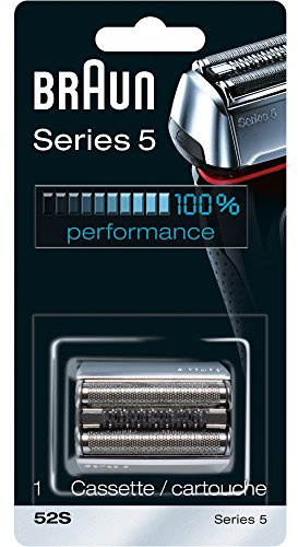 Braun Series 5 52S Elektrorasierer-Ersatzkopf, Ersatzkopf für Scherfolie und Messer, kompatibel mit Series 5 Modellen 5030, 5040 und 5090