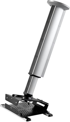 celexon Beamer-Decken-Halterung MultiCel Expert 60-110cm höhenverstellbar | neigbarer, schwenkbarer & 60cm-110cm höhenverstellbarer Projektor-Halter mit 360°Rotation und inkl. Kabelführung | max. 25Kg