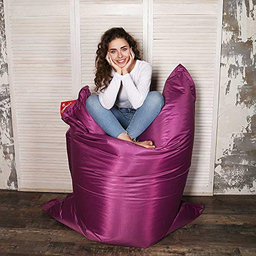 QSack Utomhus sittsäck XXL, tysk kvalitetsfyllning, 140 x 180 cm (rombär)