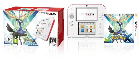 Nintendo 2DS - handheld game console - white, red