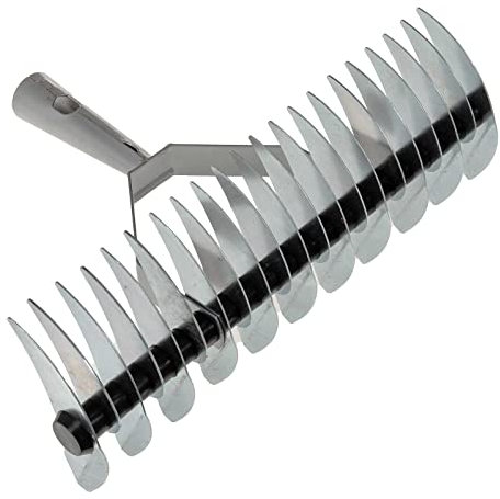 SIDCO Vertikutierer Rasenlüfter Entmooser Gartenrechen Rasenkamm Kultivator 2 seitig