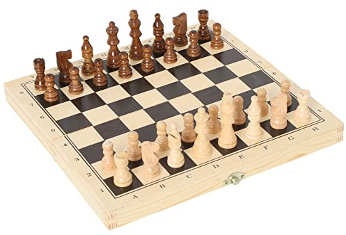 Bartl 101808 Schach-Dame-Backgammon aus Holz