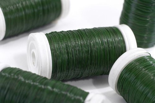 Green Florists Wire on a Reel 4 Different Size Gauges Available (26 Gauge (0.46mm))