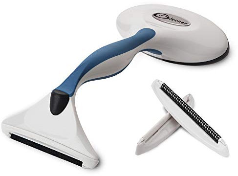 GLEENER Fusselrasierer & Fusselbürste – Batteriefreier Pilling-Entferner | Verstellbarer Textilrasierer für Kleidung & Möbel (leiblauw)