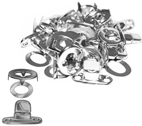 Versandbox24 20 Stück Drehverschluss mit Ovalöse Set