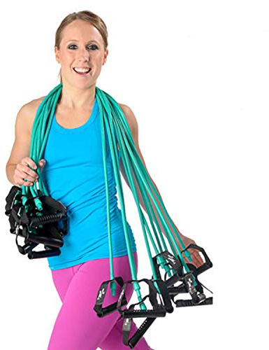Dittmann Ergo-Tube 10er Set Expander mit Griffen für Fitness Reha