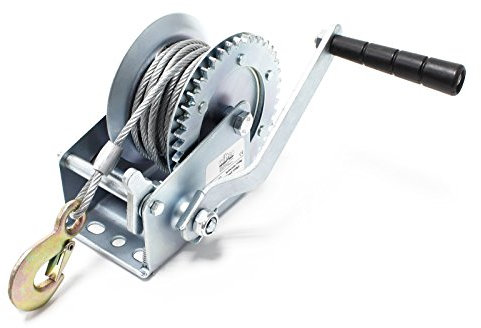 Verricello manuale 550kg 10m rapporto di trasmissione 4.1:1 argano a fune