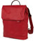 Zwei Damen City-Rucksack Mademoiselle.M MR13 Tagesrucksack 7 Liter, gepolstertes Laptopfach, Magnet-Verschlussklappe, Hauptfach mit Reißverschluss, Rückenpolsterung, klassisch-elegant (red)