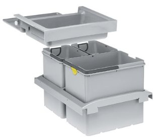 Franke Kitchen Systems Sorter von Abfällen Trolley Vario 45 134.0065.963, 41,0 x 39,0 x 48,3 cm, Grau