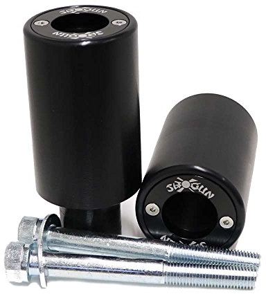 Shogun USA Made Kaw ZX10 ZX10R ZX10RR ZX 10 R 2016 2017 2018 2019 2020 2021 2022 2023 2024 2025 2026 Black PA2 No Cut Frame Sliders Fits ABS & NON ABS Models - 715-4959