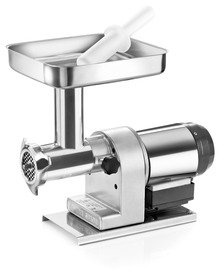 TRE SPADE Tritacarne elettrico TC 12 INOX 160 ELEGANT, 0.65 HP, Taglia 12, Corpo in acciaio inox, Per macinati hamburger e salsicce, Ideale per uso frequente, Made in Italy