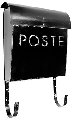 nach francese Euro rustico Mailbox, nero