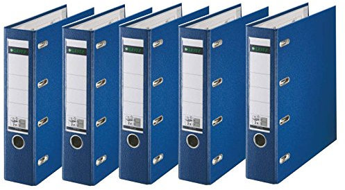5 Leitz Doppelordner A4 7,5cm blau
