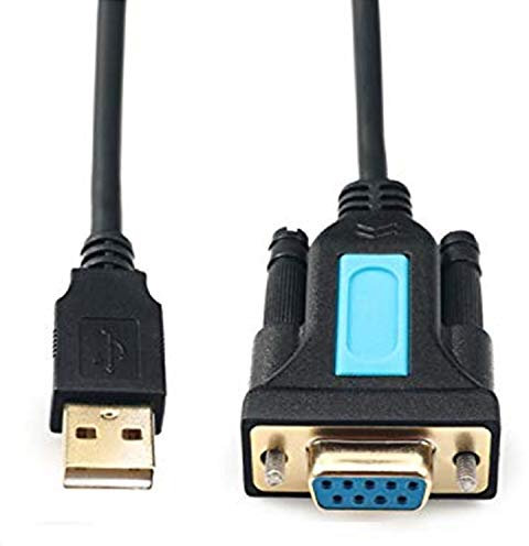 CABLEDECONN USB to RS232 Adapter with Prolific PL2303 Chipset USB2.0 Male to RS232 Female DB9 Serial Cable 2m 6ft for Windows XP,Windows Vista,7,8,10,Mac OS 10.6 Above Linux