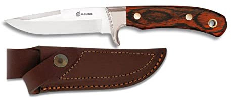 Cuchillo deportivo de monte. Mango Stamina. Hoja acero inox. de 12cm + gafas proteccion