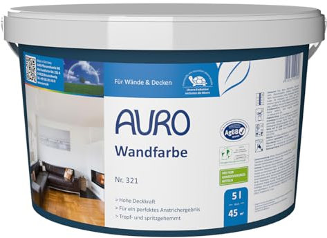 AURO Wandfarbe ohne Konservierungsstoffe - Nr. 321 - 5 Liter