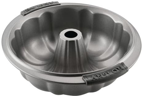 Anolon Advanced Nonstick Fluted Mold Baking Pan, 9.5 Inch, Gray, Carbon Steel
