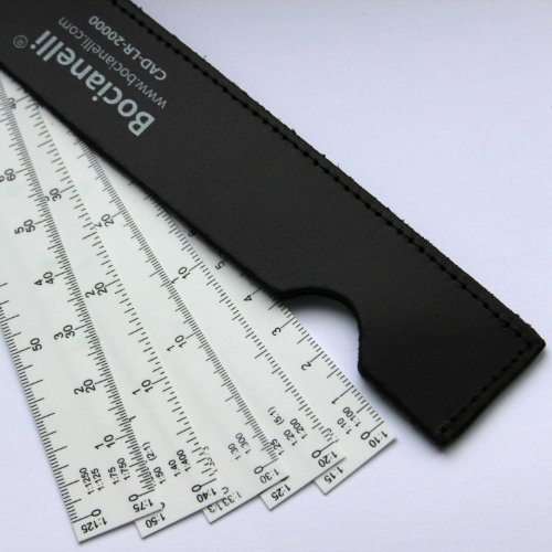 15cm 6 Fan Shaped Plastic 5 Blade Scale Ruler 1:10/1:100, 1:15/150, 1:20/1:200, 1:25/1:250, 1:30/1:300, 1:33, 1:40/1:400, 1:50/1:500, 1:75/1:750, 1:125/1:1250