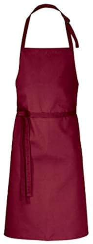 DESERMO 5er Set Premium Latzschürze 100x80cm (LXB) - Verstellbare Küchenschürze für Frau & Mann – Kochschürze aus Baumwollmischung - Schürze mit großer Farbauswahl (Bordeaux)