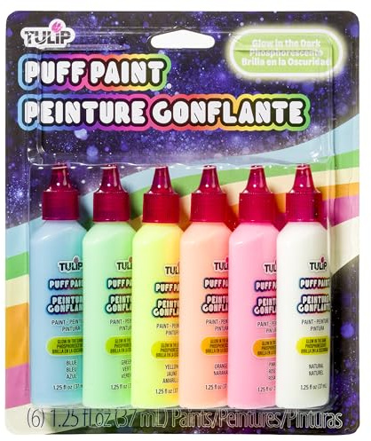 I Love To Create Tulip Dimensional Fabric Paints 1.25oz 6/Pkg-Glow