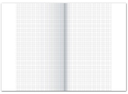Ursus 608471000 Kanzleipapier gefalzt A3 auf A4, kariert mit Rand, 250 BG, 70 g/qm, 5 mm