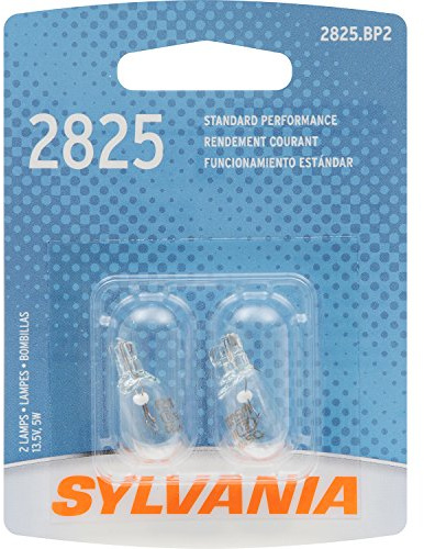 SYLVANIA 2825 Basic Miniature Bulb, (Contains 2 Bulbs)